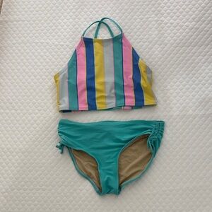 Old Navy Multicolor Striped Kids Bikini